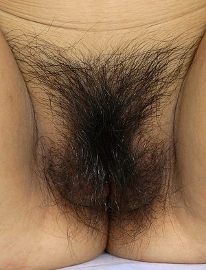 hairy pussy closeup Asian vagina